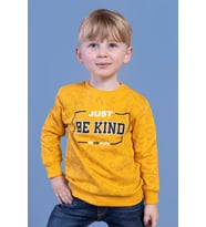 Toontoy Erkek Çocuk Sayı Baskılı Sweatshirt (Hardal)