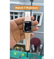DT7 No.1 Akıllı Saat Watch7 Platinum + Airpods 3.Nesil Bluetooth Kulaklık (Rose)