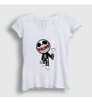 Presmono Kadın Sarı Bonesy Gorillaz T-Shirt 54378tt (Beyaz)