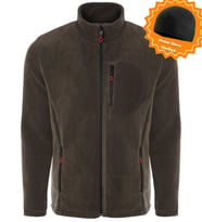 Ghassy Co. Polar Erkek Tam Fermuar + 3 Cep ((YENİ SEZON)) (Haki-Turuncu)