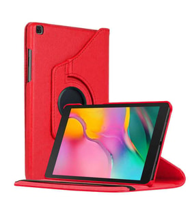 Samsung Galaxy Tab A T290 Uyumlu 8 Inç Dönerli Tablet Kılıfı (Kırmızı)