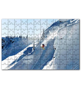 Cakapuzzle Alaskada Akrabotik Sporu Kayak Puzzle Yapboz MDF (Ahşap) (1000 Parça)