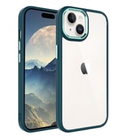 Apple iPhone 15 Plus Kılıf Krom Kılıf (Koyu Yeşil)