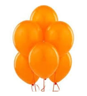 Sürpriz Uçan Balon 50 Adet (Turuncu)