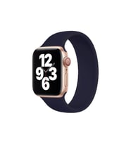 BİPOWER Apple Watch 42-44mm KRD18 Silikon Solo Kordon L Beden (Lacivert)