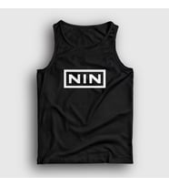 Presmono Unisex Beyaz Logo Rock Nin Nine Inch Nails Atlet 485748tt (Siyah)