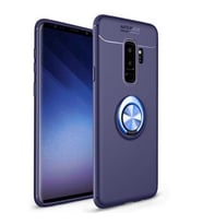 Samsung Galaxy S9 Plus Kılıf Yüzüklü Magnetli Ravel Case (Mavi)