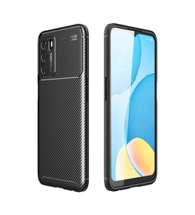 Oppo A16 Kılıf Karbon Silikon Case (Siyah)