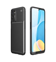 Oppo A16 Kılıf Karbon Silikon Case (Siyah)