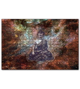 Cakapuzzle Buda ve Galaksiler  Puzzle Yapboz MDF (Ahşap) (500 Parça)