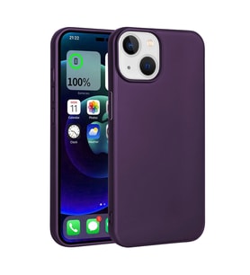 iPhone 15 Kılıf Premier Silikon Kılıf (Koyu Mor)