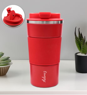 Kişiye Özel 500 ML Çelik Termos (Kırmızı)