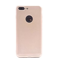 İphone 8 Plus / 7 Plus Kılıf Felix Delikli Tasarım Silikon Kılıf (Gold)