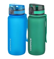 Uzspace 2'li Tritan Matara Seti 650 ml 14 Farklı Renk Seçeneği FiftyFifty (Mavi - Gri - Yeşil)
