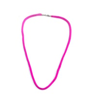 925 Ayar Gümüş Titanyum Kolye (Pembe-Gülkurusu )