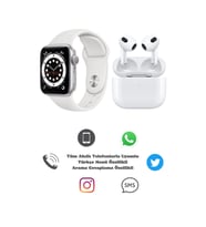 BGGTech Watch 7 Series T700 S Yeni Nesil Akıllı Saat Smart Watch + 3.Nesil Kablosuz Bluetooth Kulaklık İkili Paket (Beyaz)