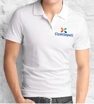 Firmalara Özel Logo Baskılı 1. Kalite   Siyah& Beyaz  Polo Yaka Tişört 5 ADET (Beyaz)