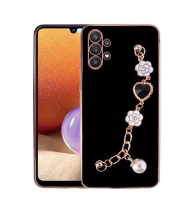 Galaxy A32 4G Kılıf El Tutamaçlı Zore Taka Silikon Kılıf (Siyah)