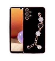 Galaxy A32 4G Kılıf El Tutamaçlı Zore Taka Silikon Kılıf (Siyah)