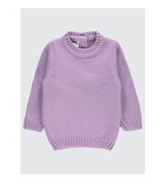 Civil Baby Kız Bebek Triko Kazak 6-18 Ay Lila (Lila)