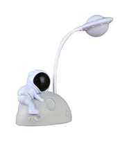 Astronot Masa Lambası-USB Şarj Edilebilir LED Lamba Uzay Adamı (Beyaz)