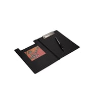 2K A5 KÜÇÜK BOY Kapaklı Sekreterlik Pvc 100 Yaprak Kapasiteli Clip Board 17,5x24 cm (Siyah) DİKKAT SADECE A5 EVRAKLAR İÇİN UYGUNDUR !!!