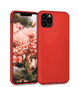 Microsonic Matte Silicone Apple iPhone 11 Pro Max (6.5'') Kılıf (Kırmızı)