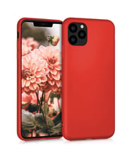 Microsonic Matte Silicone Apple iPhone 11 Pro Max (6.5'') Kılıf (Kırmızı)