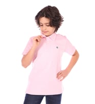Toontoy Erkek Çocuk Polo Yaka Tişört (Pembe)