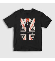 Presmono Unisex Çocuk Beyaz Daniel Craig Film James Bond T-Shirt 257597tt (Siyah)