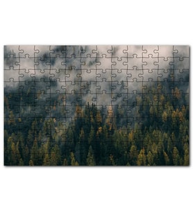 Cakapuzzle Sık Ormanı Yutan Sis Puzzle Yapboz MDF (Ahşap) (500 Parça)