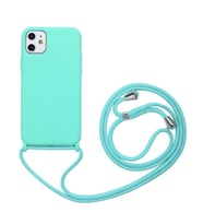Apple iPhone 11 Kılıf Zore Ropi İpli Silikon Kılıf (Turkuaz)