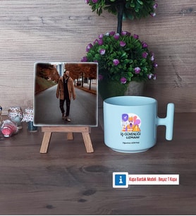 İş Güvenliği Uzmanı Fotoğraflı Dekoratif Taş, Kupa Bardak Beyaz Hediye (Model 12)