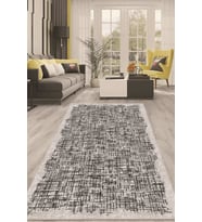 Dijital Kaymaz Taban Yıkanabilir Modern Renkli Salon Halısı Mutfak Halısı Yolluk ND-HT-181 (Gri)