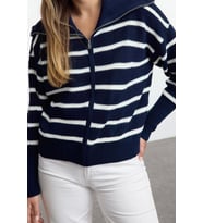 Kadın Modern Tarz Oversize Devrik Yaka Regular Triko Hırka (Çok Renkli)