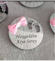 Kişiye Özel Pleksi Magnet Hatıra (Gümüş)
