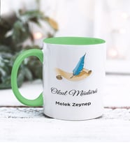 Okul Müdürü Tasarımlı Kişiye Özel Kupa Bardak (Yeşil)