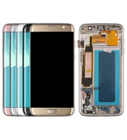 Samsung Galaxy S7 Edge G935F ile Uyumlu Oled Ekran Dokunmatik (Beyaz)