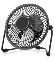 Hadron Hdx7251 Metal 8" Usb Masaüstü Taşınabilir Soğutucu Pervane Vantilatör (Siyah)