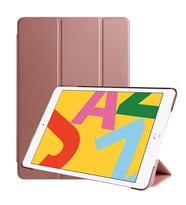 Apple iPad 10.2 2021 (9.Nesil) Kılıf Smart Cover Standlı Kapaklı (Rose)