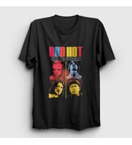 Presmono Unisex Beyaz Band Red Hot Chili Peppers T-Shirt 106993tt (Siyah)