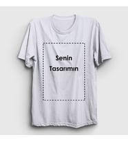 Presmono Unisex Sarı Kendin Tasarla Kişiye Özel T-Shirt 519407tt (Beyaz)