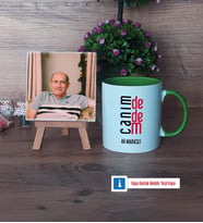 Dedeye Hediye Fotoğraflı Dekoratif Taş, Kupa Bardak Beyaz Hediye (Model 14)