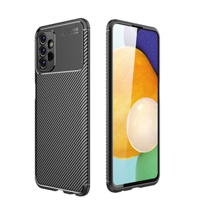 Galaxy A13 4G Kılıf Zore Negro Karbon Tasarım Silikon Kılıf (Siyah)