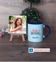 İtalyanca Öğretmeni Fotoğraflı Dekoratif Taş, Kupa Bardak Beyaz Hediye (Model 3)
