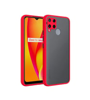 SM Galaxy A12 - M12 - F12 Kamera Korumalı Premium Silikon Kılıf (Kırmızı)