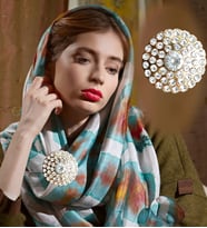 HARİKA PELUŞ Broş (Yaka İğnesi) (Krem)