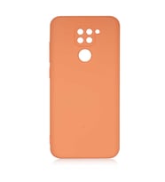 Xiaomi Redmi Note 9 Kılıf Özel Orijinal Lansman Serisi, İçi Kadife, Pürüzsüz Yumuşak ve Mat TPU Silikon (Turuncu)