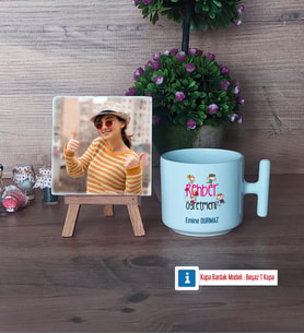 Rehber Öğretmeni Fotoğraflı Dekoratif Taş, Kupa Bardak Beyaz Hediye (Model 12)