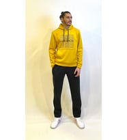 Süperlife Erkek Kapşonlu Rahat Kalıp İçi Polarlı 3 iplik  Los Angeles Baskılı SweatShırt spr24sw10 (Hardal)